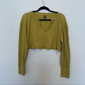 BDG Mustard Yellow Crop Top